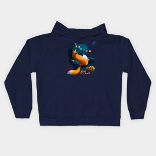 Fox and tangerines Kids Hoodie